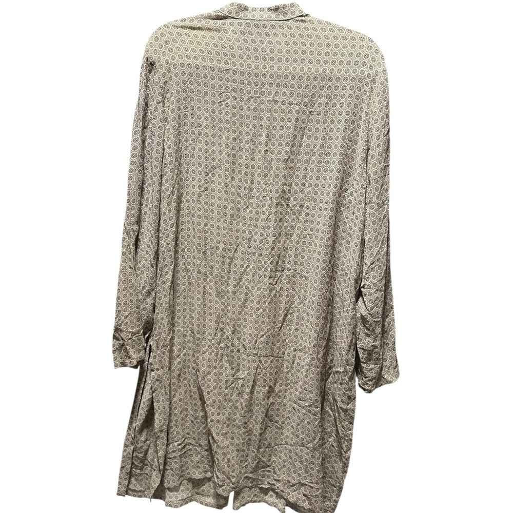 100% silk gold printed tunic l - Picture 4 of 8